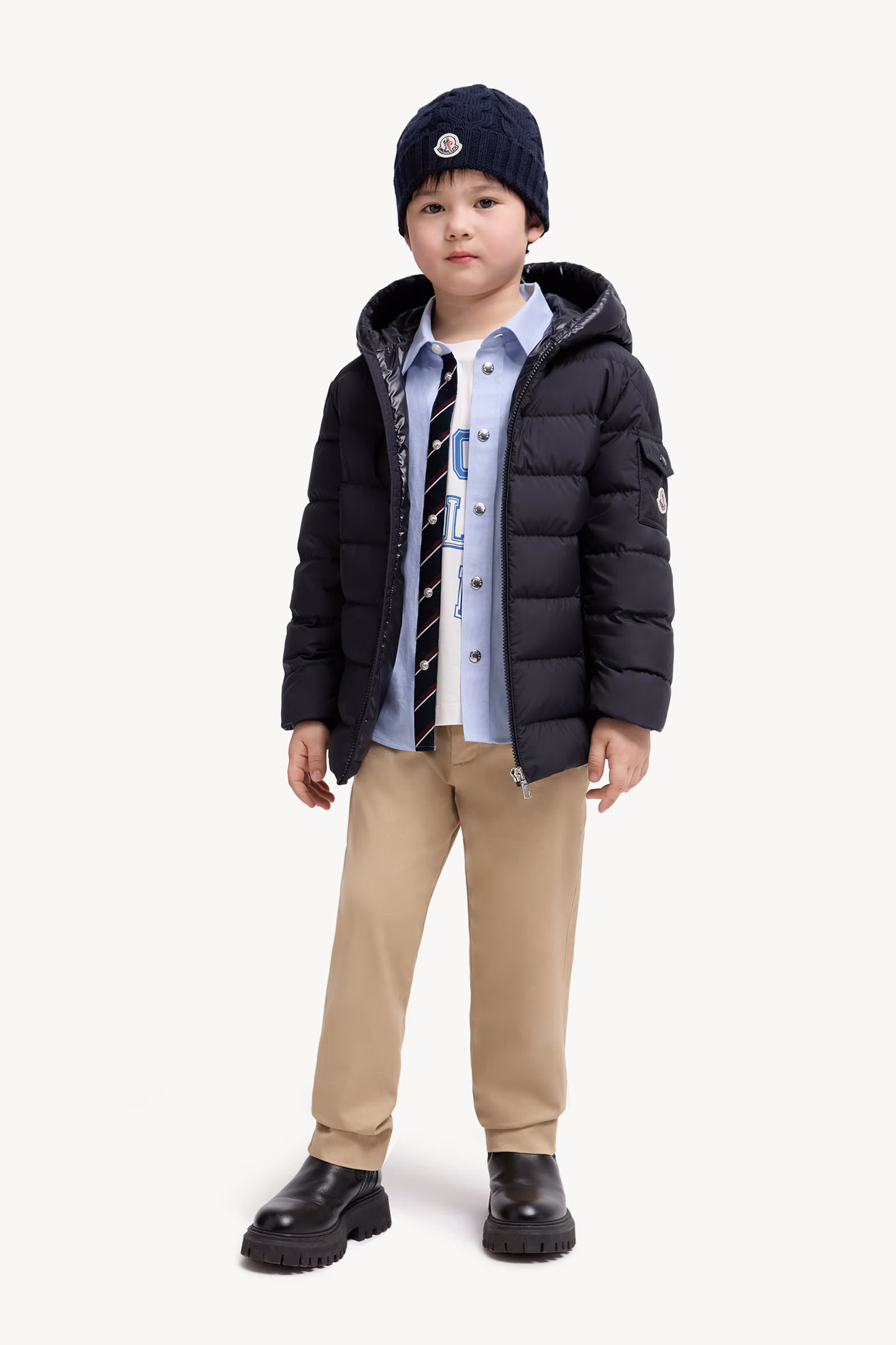 Plumífero con capucha Najan Niño Azul marino Moncler 2